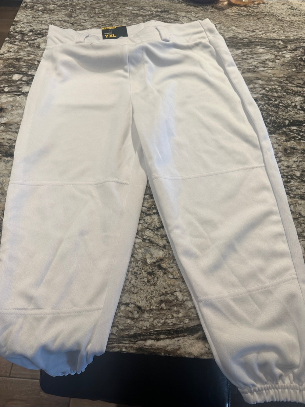 Easton White Youth Athletic Baseball Pants - YXL